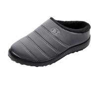 Allbestop Compensées pour Femmes Bout Fermé intérieurs et extérieurs, doublés de Polaire Douce, pour la Maison et Les Voyages Lacets Chaussures Marron (Gris,37)