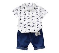 Allbestop Costume Bebe Garcon Baby Set Mixte Bébé,Kit Toilette Bebe Naissance Vêtements Enfants Garçons Salopette Bebe Garçon Petit Bateau Bebe Deguisement Enfant 18 Mois(Blanc,6-12 Mois)