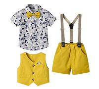 Allbestop Costume Bebe Garcon Bébé Vêtements Ensemble,Doudou Bebe Garçon Vêtement Enfant Pas Cher Déguisements pour Enfants Tenue Bebe 2 Ans Barboteuse Bebe Garcon Grenou(Or-2,18-24 Mois)