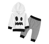 Allbestop Costume Halloween Bebe Deguisement Halloween Bebe 18 Mois,Deguisement Halloween Fille 14 Ans Deguisement Policiere Body Manche Longue Noir Bebe Pantalon Fille 14 Ans Body(6-12 Mois,Blanc)