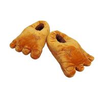 Allbestop en Cuir d'aventure en Fourrure pour Hommes, Pantoufles de Fantaisie Confortables et Chaudes pour l'hiver, Adultes Sandales Bout Ouvert Taille 9(Kaki,41)