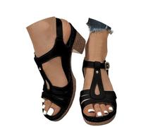 Allbestop Escarpins Talons Ouverts pour Femmes, Sandales Fille Boho Coque Talon Épais Chaussure Escarpins d'Été Avec Perles Ruban Cravate Chaussures Ouvertes Femme Chaussure Toile Femme Été(Noir,40)