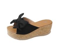 Allbestop Espadrilles Compensées Femme Chaussures Bateau Escarpins,Chaussure Femme Ete Compense Montante Femme Sandales Randonnée Nue Pied Femme Ete Chic Chaussure D Eau Sanda(Le Noir,41)