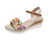 Allbestop Espadrilles Compensées Femme Simple Espadrilles Mode Pour Femme,Mule Femme Chaussures Pieds Larges Sandales Femmes Été Chaussure Orthopédique Chaussure Eau Pantoufle(Rose,36)