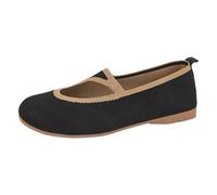 Allbestop Espadrilles Femme Chaussures Décontractées Féminines Pour Un Usage Quotidien Design Découpé Élégant À Enfiler Confort Optimal Tenue Décontractée Toute Saison Parfaite Pour Les Casual(Le noir