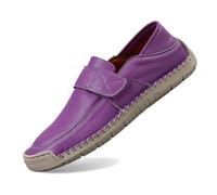Allbestop Espadrilles Femme Chaussures Femmes Mocassins Décontractés Bride Cheville Ajustable Confortables pour Usage Quotidien avec Design Unie Saison Quatre Port Slipon Talon Bas(Viol