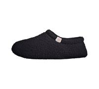 Allbestop Été Bottines Noires pour Femmes, Confortables et Chauds, Pantoufles à Enfiler en Forme de cœur pour l'hiver, Pantoufles Mignonnes en Forme d'étoile de Lune Bottes Mi-Mollet Large (Noir,39)
