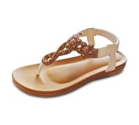 Allbestop Femmes Sandales Été Confortable, Tong Cuir Sandale Plate Femme Pantoufle Été Femme Chaussure Chausson Femmes Chaussures pour Piscine et Plage(Blanc,39)