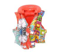 Allbestop Gilet de Sauvetage Gonflable Enfant, Gilet Flotteur Enfant Ajustable de Sauvetage Dessus Aide à La Flottabilité(Rouge,3-5 Ans)