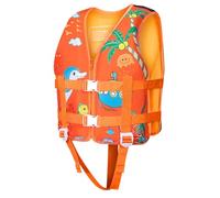 Allbestop Gilet Natation Enfant, Gilet de Flottaison Enfant Aide à La Flottabilité pour Les Sports Nautiques, Kayak, Sup, Bateau, Plongée en Apnée(Orange,10-12 Ans)