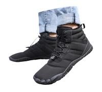 Allbestop Imperméable Boots Neige Femme, Bottines Orthopédiques Femm Chaussures de Neige Mode Bottes à Lacets Femme Bottines d'Hiver Stivali Western Alti Fino Al Ginocchio pour Basket(Noir,38)