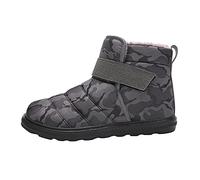Allbestop Imperméable Boots Neige Femme, Bottines Orthopédiques Femm Femmes Bottes de Neige Bottes à Lacets Enfant Bottines d'Hiver Femmes Chaussette Femme Chaussure Pied Large(Gris,38)