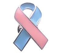 Allbestop Insigne Commémoratif Du Cancer Du Sein, Ruban Rose Cancer Pin Sein Accessoires pour Le Sensibilisation au Épinglette de Sensibilisation à La Santé, Noeud Octobre Rose(Bleu,2.6x1.8cm)