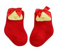 Allbestop Noël Bébé Chaussettes Tout-Petits Garçons Filles Enfants Enfants Chaussettes Fond Souple Tout-Petits Chaussures Chaussettes Princesse Chaussettes Chaussettes De (FR/ES, Âge, 12 mois, Jaune)
