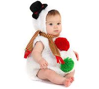Allbestop Noël Bebe Combinaison Robe Noel Bebe,Enfant Deguisement Robe Demoiselle D Honneur Enfant Surpyjama Bebe Hiver Deguisement Ecoliere Sac Combinaison Surf Cadeaux Pas Cher(Blanc #2,12-18 Mois)