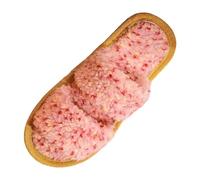 Allbestop Nouvelles Pantoufles Femmes Double dégradé Couleurs acidulées Chaussons d'intérieur Confortables Doux pour Maison Hiver(Rose,39)