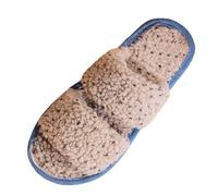 Allbestop Nouvelles Pantoufles Femmes Double dégradé Couleurs acidulées Chaussons d'intérieur Confortables Doux pour Maison Hiver(Gris,39)