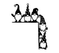 Allbestop Pampilles 5 Décoration de Noël pour la Maison, décoration de scène, Porte Artisanale Suspendue, Coin de Porte Nain, décoration d'angle de Porte pour Personnes âgées, Les côtés (Black, 19.3X