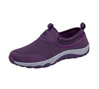 Allbestop Running Femme Women's Sneakers 2026 Édition - Titre du sans Bracelets Chaussures Décontractées à Enfiler en Légère pour Seniors et Couples Actifs(Violet,37)