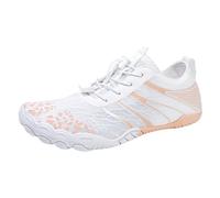 Allbestop Running Shoes Chaussures Polyvalentes pour Femmes Chaussures d'eau à Cinq Doigts de Natation et Yoga Adaptée à Toutes Saisons Sport et Confortend(Blanc,42)