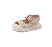 Allbestop Sandale Bebe Garcon Premières Sandales Bébé Semelle Souple Bout Fermé Protectrices pour Plage et Pas Modèle Idéal Jeux Extérieurs Apprentissage Marche Quotidien Sandale Bebe Garcon(Beige,22)