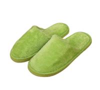 Allbestop Sandale Compensé Argentée Hiver en peluche doux sol intérieur -dérapant chaud maison chaussures pantoufles chambre femmes pantoufle femme Chaussons Taille 8 Sexy (Vert,38)