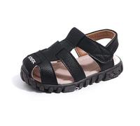 Allbestop Sandale Enfant Garcon Sandales Sport Fermées pour Garçons Adaptées Aux Activités en Plein Air et à La Plage Confort pour Jeux Marche et Nautisme Sandales Enfant Garcon(Noir,22)