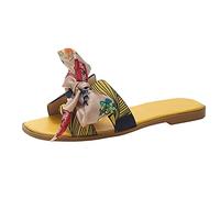 Allbestop Sandale Orthopedique Sandales Polyvalentes Pour Femmes - Confort Estival Et Accessibilité Plage - Chaussons Et Tongs D'Intérieur Extérieur Sans Détails De Couleur Ou(Jaune,39)