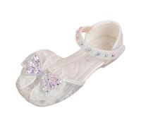 Allbestop Sandales Plage et Piscine pour Enfants, Chaussures Orthopédiques Filles Chaussure Princesse Fille Chaussures Fille Pieds Larges Rome Flat Slope Talons Sandales Escamotées Peep(Beige,33.5)