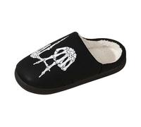 Allbestop Sandales Plates Été Chaussures Confortables et décontractées, thème Halloween, pour l'intérieur et l'extérieur, pour Hommes Femmes Compensées Taille 8 Habillées(Noir,45)