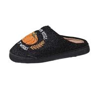 Allbestop Sandales pour Femmes avec Plateforme De Soutien De Voûte Plantaire Chaudes et Confortables, Design Humoristique et Tendance, Motif Dessin animé Cales pour Femmes Talons Bottillons(Noir,37)