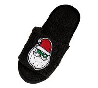 Allbestop Sandales Soft Air Chaudes d'hiver en Coton pour Hommes et Femmes, Chaussures à Semelle épaisse et Souple, Pantoufles antidérapantes épaisses, Nouvelle Bottes pour Femmes Hauteur du(Noir,43)