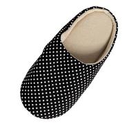 Allbestop Semelles Chaussures Gel Travail silencieuses à semelle souple pour femmes, avec parquet antidérapant, pantoufles d'intérieur en coton, nouvelle Mocassins(Noir,39)