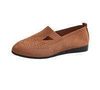 Allbestop Sneakers Maille Respirante Élégantes pour Femmes Chaussures Plates Confortables d'Inspiration Médiévale en Velours Modèles Traditionnels et Sportifs pour Un Style Décontracté(Marron,39)