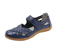 Allbestop Sneakers Maille Respirante Femmes Respirant à Lacets Chaussures Plates Chaussures Décontractées Unisexe Léger de Travail Sportif Respirant Slip Travail Formateurs(Bleu,37)