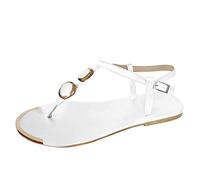 Allbestop Tongs Mode Femme Tong Femme 39/40, Mule Mug Sandale Compensee Eté Pantoufles Chausson Chaussette Chaussures Ete Femmes Respirant Sandales(Blanc,43)