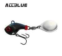 ALLBLUE CYCLONE Tail Spinner Metal Vib Shad Casting Shore Jig Vibration Jigging Blade Spoon Fishing Lure Artificial Bait Tackle Color E