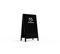 ALLboards Chevalet stop-trottoir étanche 78×44 cm cadre NOIR, Chevalet Publicitaire