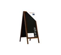 ALLboards Chevalet Stop Trottoir Exterieur Etanche avec Cadre en Bois Laqué 150x61cm, Chevalet Ardoise