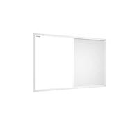 ALLboards Combi 2 en 1, Tableau Magnétique Effaçable à Sec et en Liège Blanc avec Cadre en Bois 60x40cm, Tableau d'Affichage
