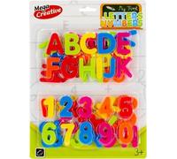 ALLboards LC-ZESTAW ALLboards lettres et chiffres aimants couleurs assorties, plastique, 48 pcs.