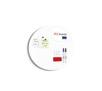 ALLboards Panneau blanc magnétique ovale ROND diamètre 30cm - tableau blanc sans cadre