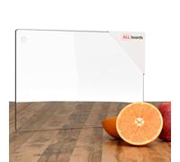 ALLboards Planche à découper en verre TRANSPARENTE 30x20 cm