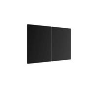 ALLboards Plaque de Protection en Verre Trempé Universel et Multifonction - 2 pièces 52x30cm Style Noir Sombre, Planche à Découper, Plateau en Verre
