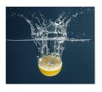 ALLboards Plaque de Protection en Verre Trempé Universel et Multifonction 60x52cm avec Motif Citron Eau,