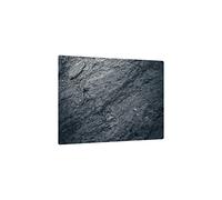 ALLboards Plaque de Protection en Verre Trempé Universel et Multifonction 60x52cm avec Motif Granite Roche Pierre, Planche à Découper, Plateau en Verre