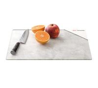 ALLboards Plaque de Protection en Verre Trempé Universel et Multifonction - Planche à Découper & Plateau en Verre 30x40cm avec Motif BÉTON II