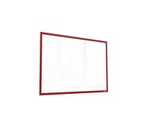 ALLboards Pochette Magnétique pour Documents A3 Rouge, Porte-Affiches Transparent pour Surfaces Magnétiques