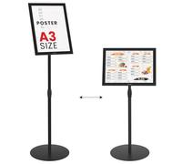 ALLboards Porte affiche A3 OWZ avec cadre en aluminium noir