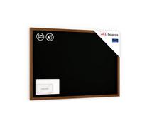 ALLboards Tableau à Craie Noir avec Cadre en Bois Laqué 150x100cm, Tableau Craie Mural
